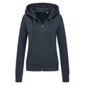 Blue Midnight - Front - Stedman Womens-Ladies Active Zip Hood