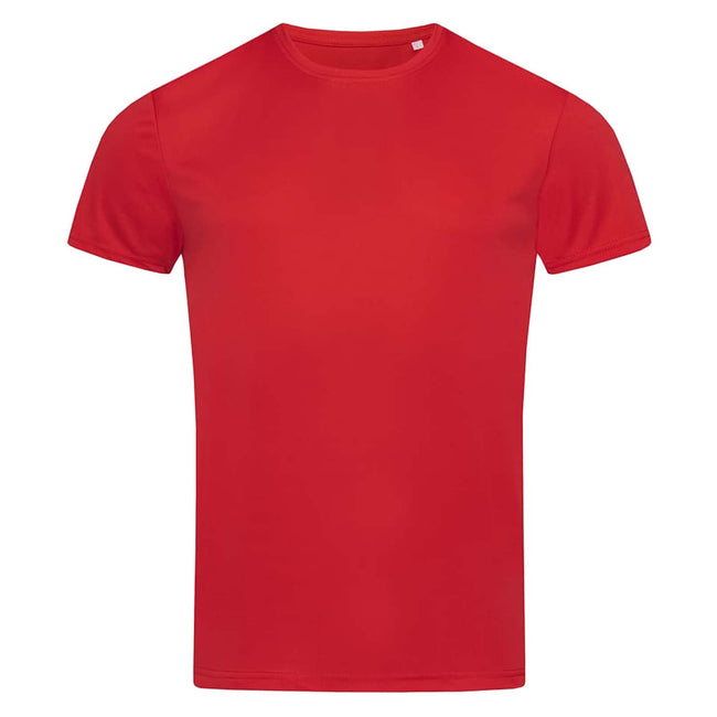 Crimson Red - Front - Stedman Mens Active Sports Tee