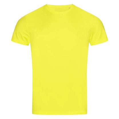 Cyber Yellow - Front - Stedman Mens Active Sports Tee