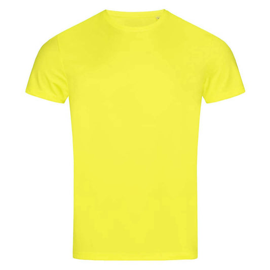 Cyber Yellow - Front - Stedman Mens Active Sports Tee