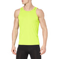Cyber Yellow - Back - Stedman Mens Active Poly Sports Vest