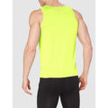 Cyber Yellow - Side - Stedman Mens Active Poly Sports Vest