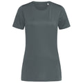 Granite Grey - Front - Stedman Womens-Ladies Active Sports Tee