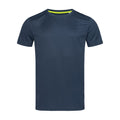 Blue - Front - Stedman Mens Set In Mesh T-Shirt
