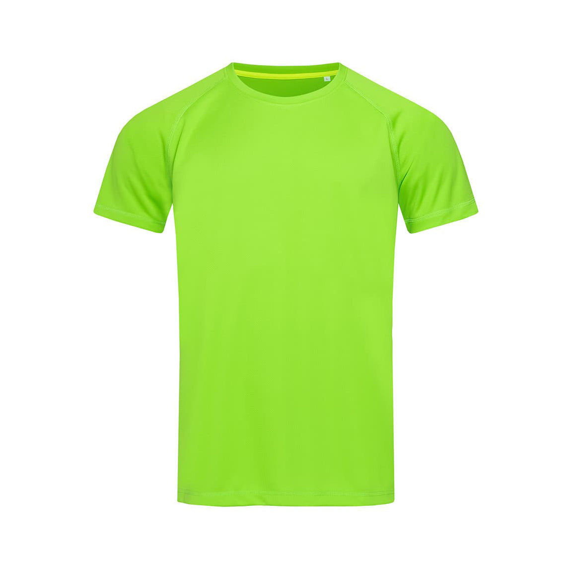 Kiwi Green - Front - Stedman Mens Active Raglan Mesh T-Shirt
