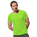 Kiwi Green - Back - Stedman Mens Active Raglan Mesh T-Shirt