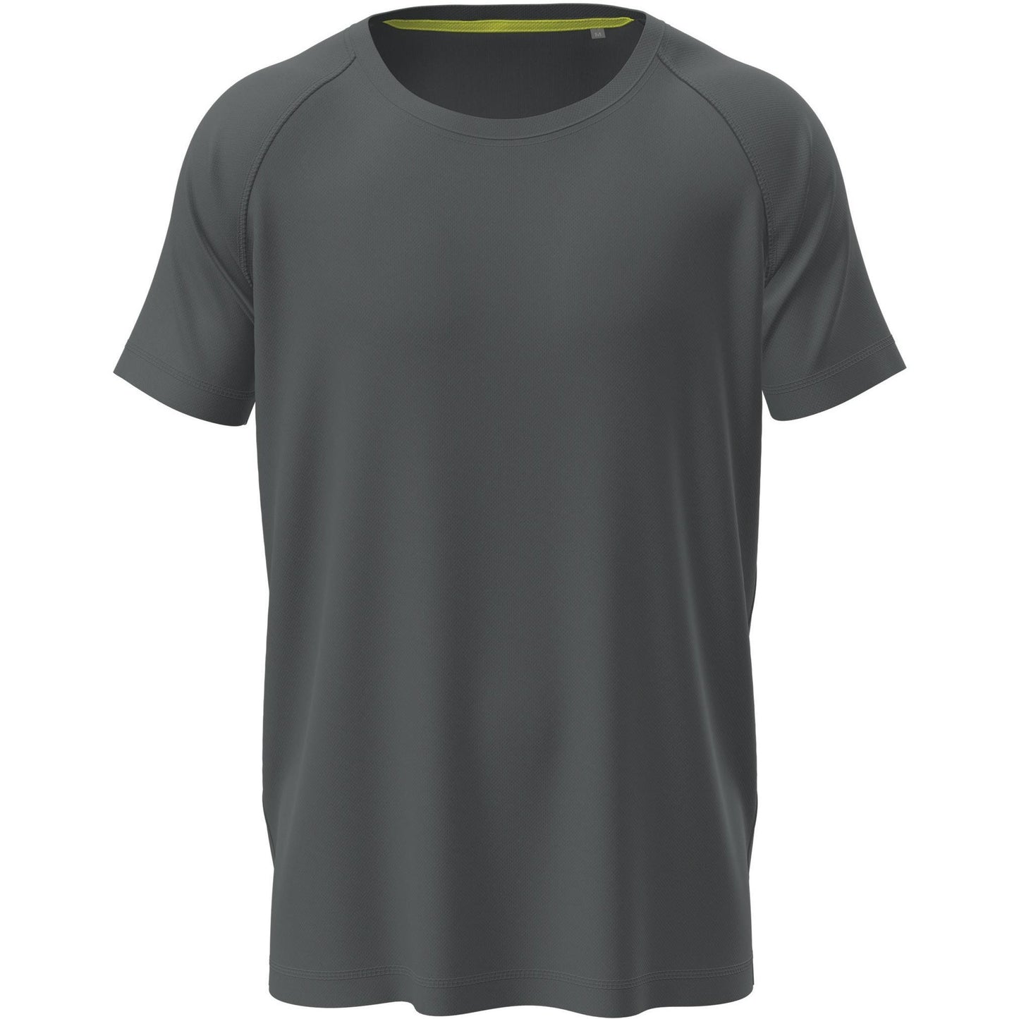 Slate Grey - Front - Stedman Mens Active Raglan Mesh T-Shirt