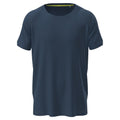 Blue Midnight - Front - Stedman Mens Active Raglan Mesh T-Shirt