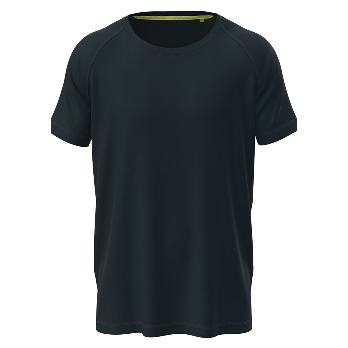 Navy - Front - Stedman Mens Active Raglan Mesh T-Shirt