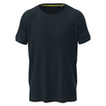 Navy - Front - Stedman Mens Active Raglan Mesh T-Shirt
