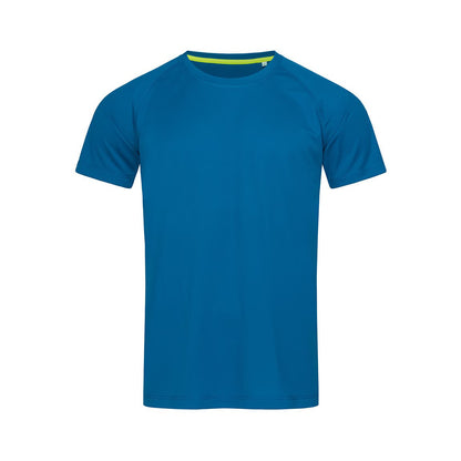 King Blue - Front - Stedman Mens Active Raglan Mesh T-Shirt