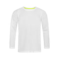 White - Front - Stedman Mens Active 140 Long Sleeved Tee