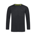 Black Opal - Front - Stedman Mens Active 140 Long Sleeved Tee