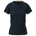 Blue Midnight - Front - Stedman Womens-Ladies Raglan Mesh T-Shirt