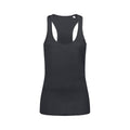 Black Opal - Front - Stedman Womens-Ladies Active 140 Sleeveless Tank Top