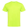 Cyber Yellow - Front - Stedman Mens Active Cotton Touch Tee