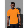 Cyber Orange - Back - Stedman Mens Active Cotton Touch Tee
