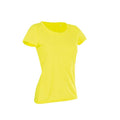 Cyber Yellow - Front - Stedman Womens-Ladies Active Cotton Touch Tee
