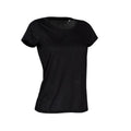 Black Opal - Front - Stedman Womens-Ladies Active Cotton Touch Tee