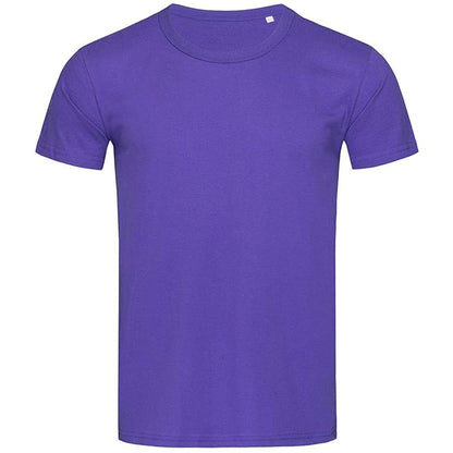Deep Lilac - Front - Stedman Mens Stars Ben Crew Neck Tee