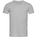 Heather Grey - Front - Stedman Mens Stars Ben Crew Neck Tee