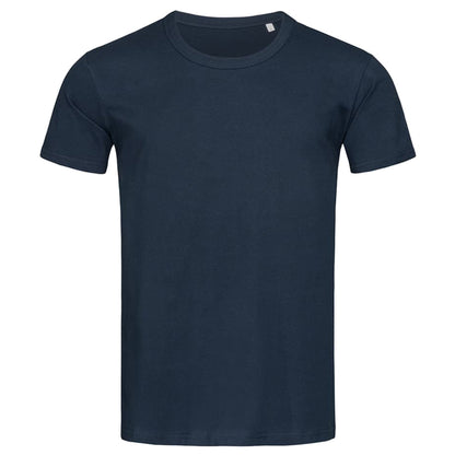 Marina Blue - Front - Stedman Mens Stars Ben Crew Neck Tee