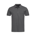 Slate Grey - Front - Stedman Mens Henry Cotton Polo