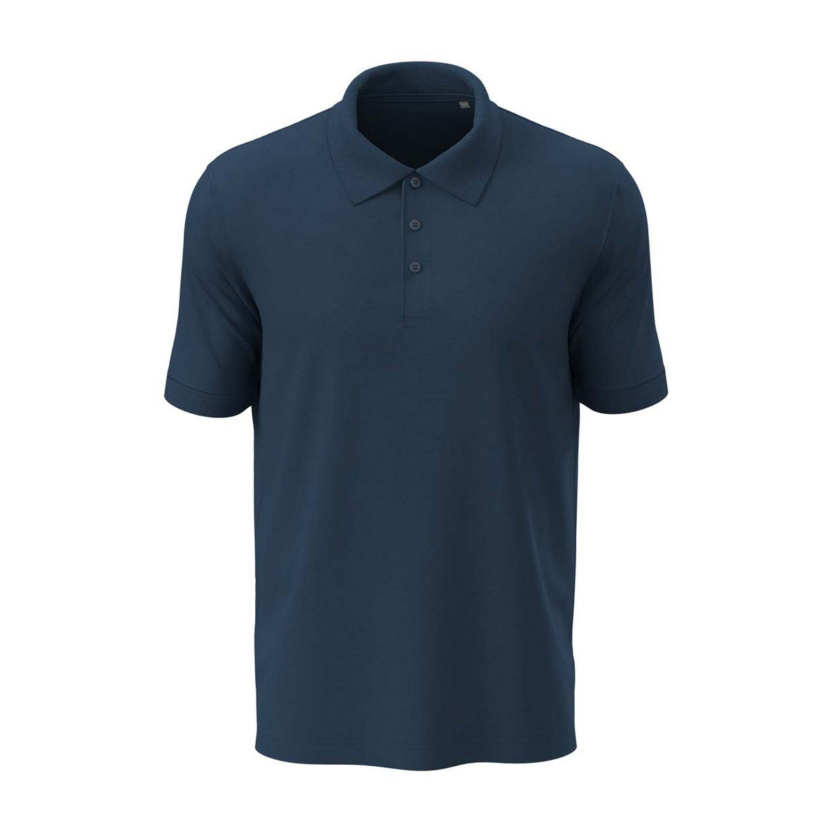 Navy - Front - Stedman Stars Mens Harper Cotton Polo