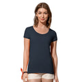 Marina Blue - Front - Stedman Womens-Ladies Megan Crew Neck Tee