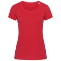 Pepper Red - Front - Stedman Womens-Ladies Janet Organic Crew Neck Tee