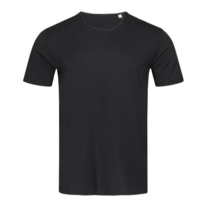 Black Opal - Front - Stedman Stars Mens Shawn Slub Crew Neck Tee