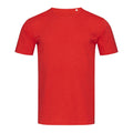 Crimson Red - Front - Stedman Stars Mens Shawn Slub Crew Neck Tee