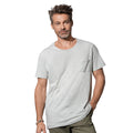 White - Back - Stedman Mens Shawn Oversized Slub Crew Neck Tee