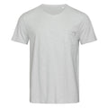 Powder Grey - Front - Stedman Mens Shawn Oversized Slub Crew Neck Tee