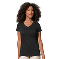 Black Opal - Back - Stedman Stars Womens-Ladies Sharon Slub V Neck T-Shirt