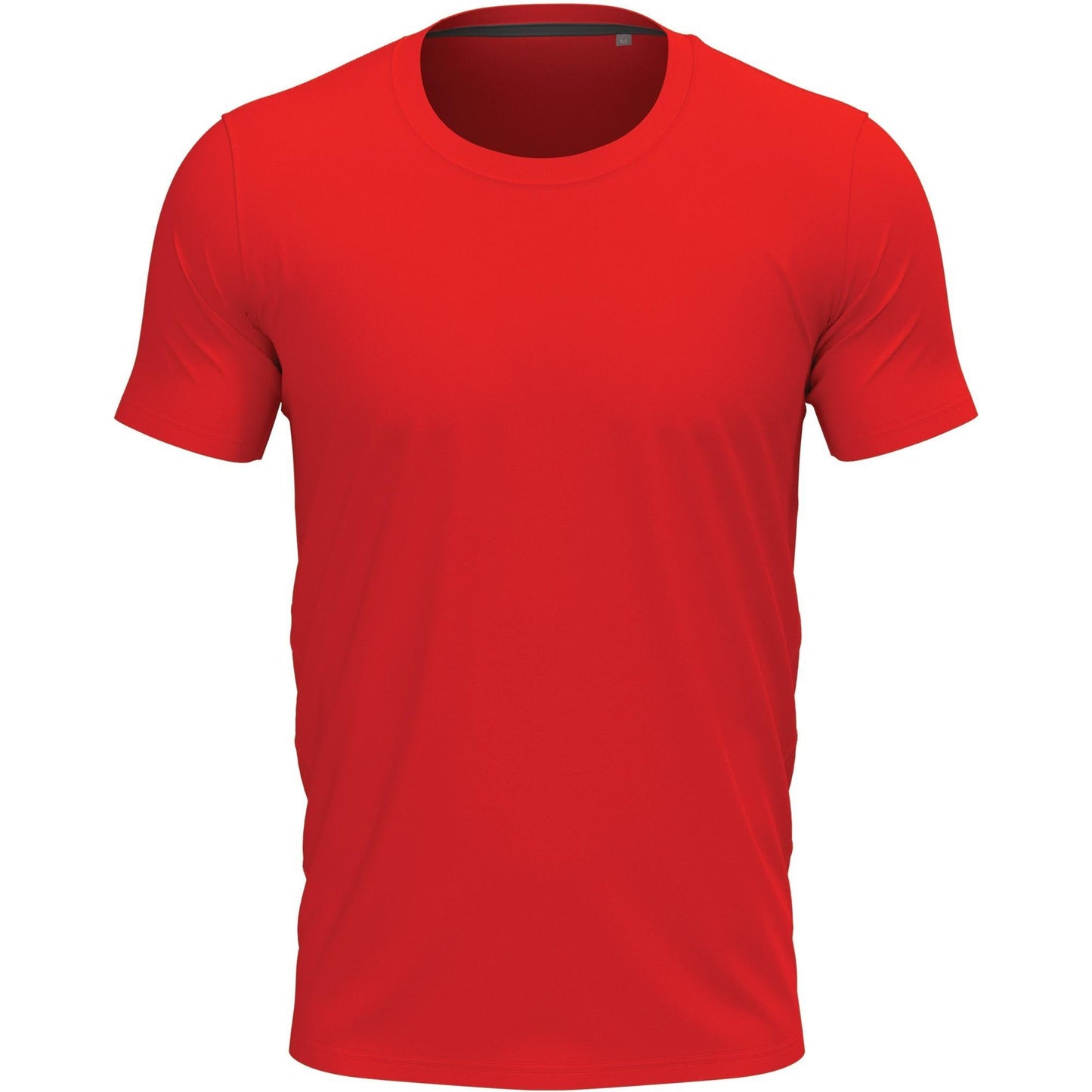 Scarlet Red - Front - Stedman Stars Mens Clive Crew Neck Tee