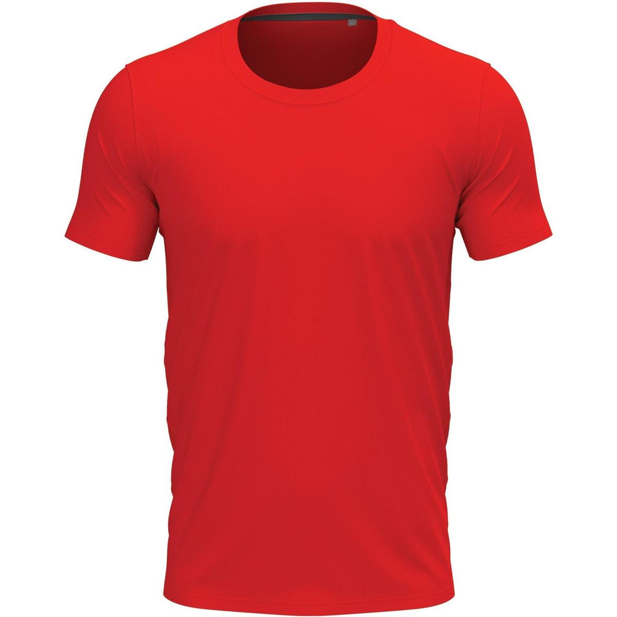 Scarlet Red - Front - Stedman Stars Mens Clive Crew Neck Tee