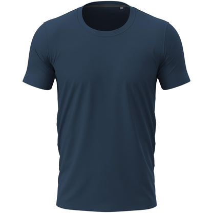 Navy - Front - Stedman Stars Mens Clive Crew Neck Tee