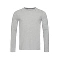 Heather Grey - Front - Stedman Mens Clive Long Sleeved Tee