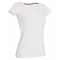 White - Back - Stedman Womens-Ladies Claire Crew Neck Tee