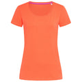 Salmon Pink - Front - Stedman Womens-Ladies Claire Crew Neck Tee