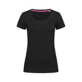 Black Opal - Front - Stedman Womens-Ladies Claire Crew Neck Tee