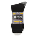 Black - Front - Work Force XL Heavy Duty Safety Boot Socks (Pack Of 3 Pairs)