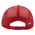 White-Red-Royal - Back - Atlantis Rapper 5 Panel Trucker Cap (Pack of 2)