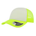 Safety Yellow-White - Front - Atlantis Rapper 5 Panel Trucker Cap (Pack of 2)