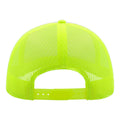 Safety Yellow-White - Back - Atlantis Rapper 5 Panel Trucker Cap (Pack of 2)