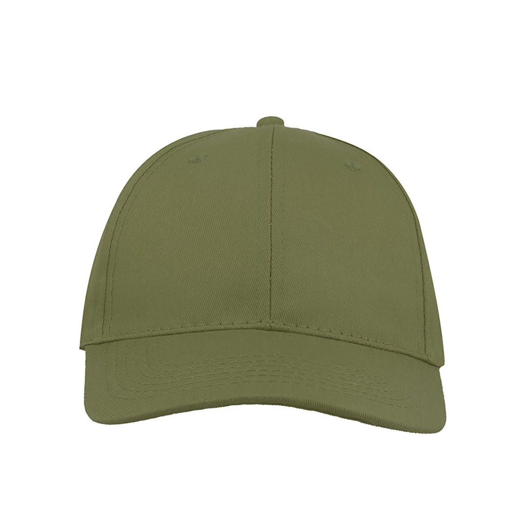 Olive - Back - Atlantis Start 6 Panel Baseball Cap (Pack of 2)