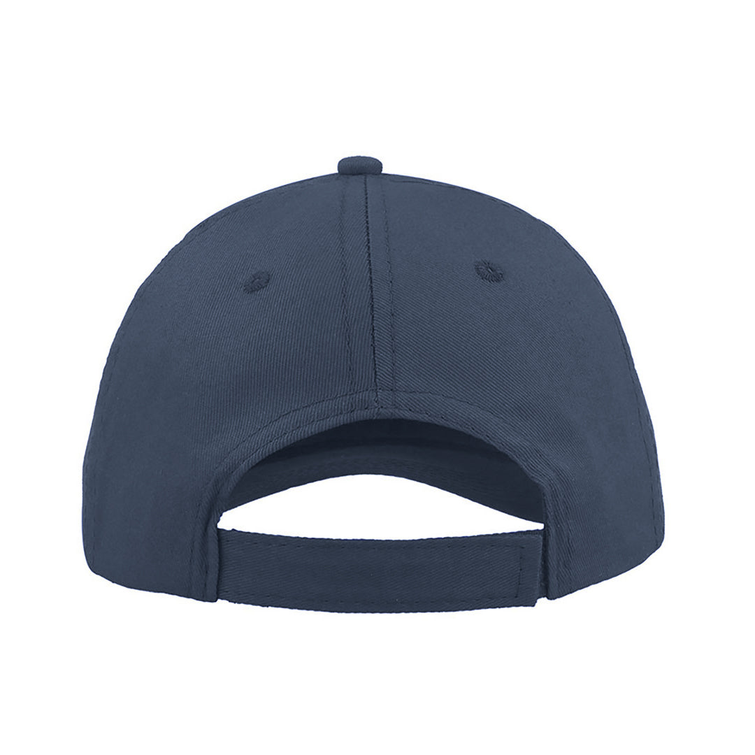 Navy - Side - Atlantis Start 6 Panel Baseball Cap (Pack of 2)