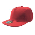 Red - Front - Atlantis Flat Visor 5 Panel Cap (Pack of 2)