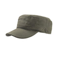 Olive - Front - Atlantis Tank Brushed Cotton Military Cap (Pack of 2)